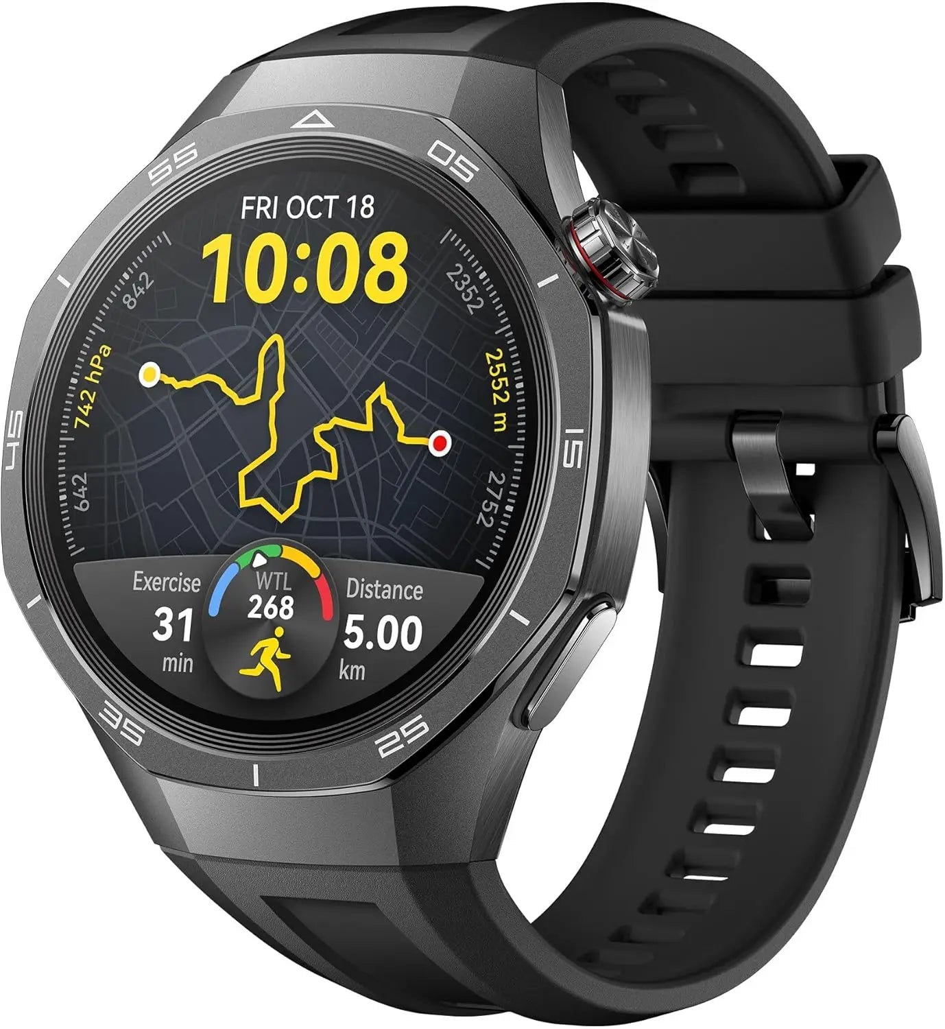 RBB HUAWEI Watch GT 5 Pro – Sharp Design, 14-Day Battery, Health & Fitness Tracking, Pro Sports Smartwatch