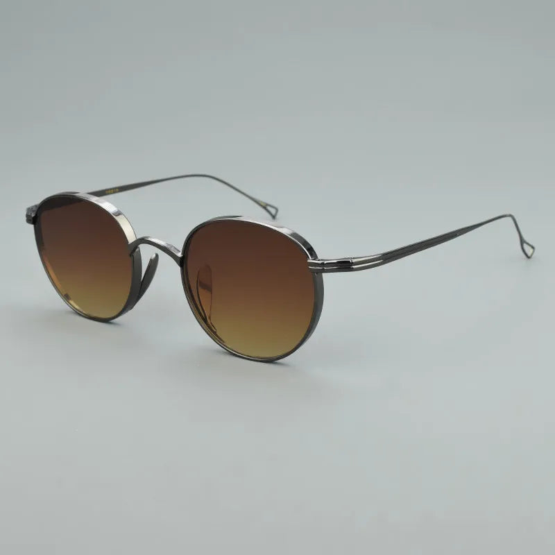 RBB 2025 Luxury Oval Sunglasses – Vintage Titanium UV400 Eyewear for Men & Women