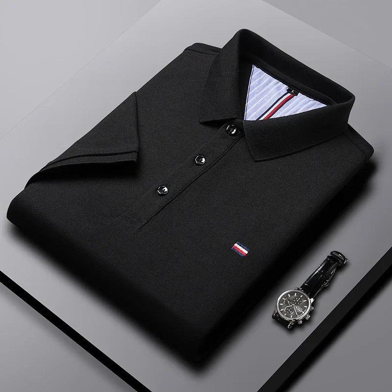 RBB Executive Men’s Breathable Embroidered Polo Shirt – Comfortable Casual & Business Top
