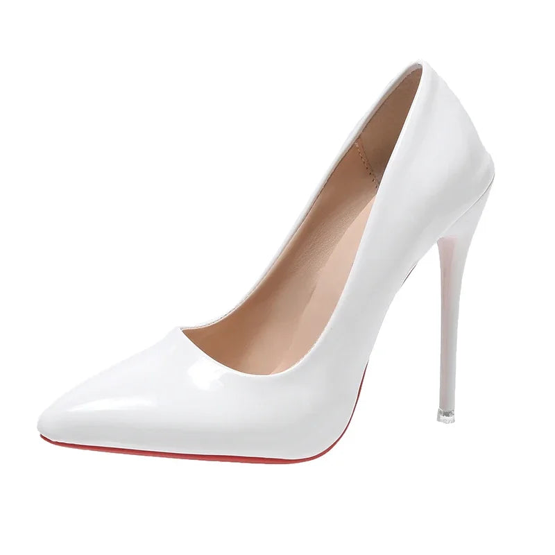 RBB Ethnic Elegance Stilettos – Sexy Pointed Toe Super High Heels with Red Bottom (Plus Sizes 44–45)
