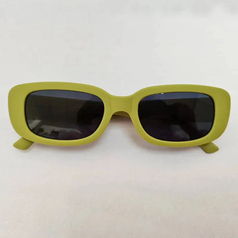 RBB Vintage Oval Sunglasses – UV400 Small Rectangle Ellipse Eyewear for Women