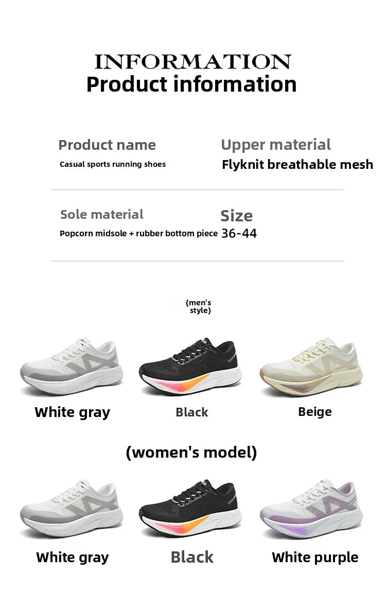 Men’s Race Training Sneakers – Carbon Plate, Pivot Support & Shock Absorption