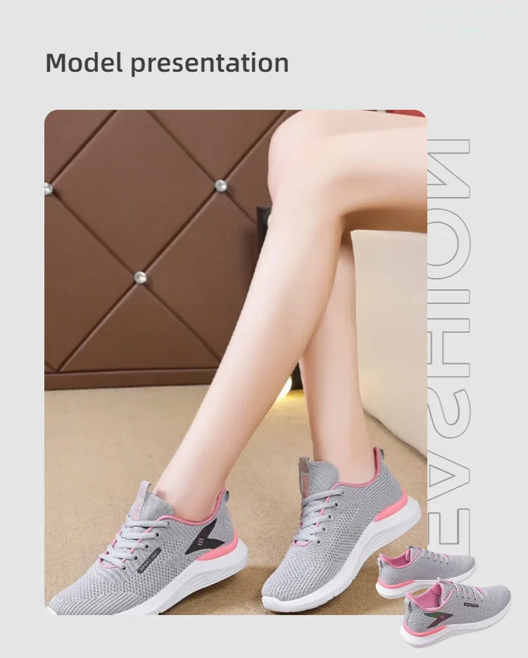 Women’s Spring & Autumn Sneakers – Breathable, Soft Sole, Comfortable & Anti-Slip