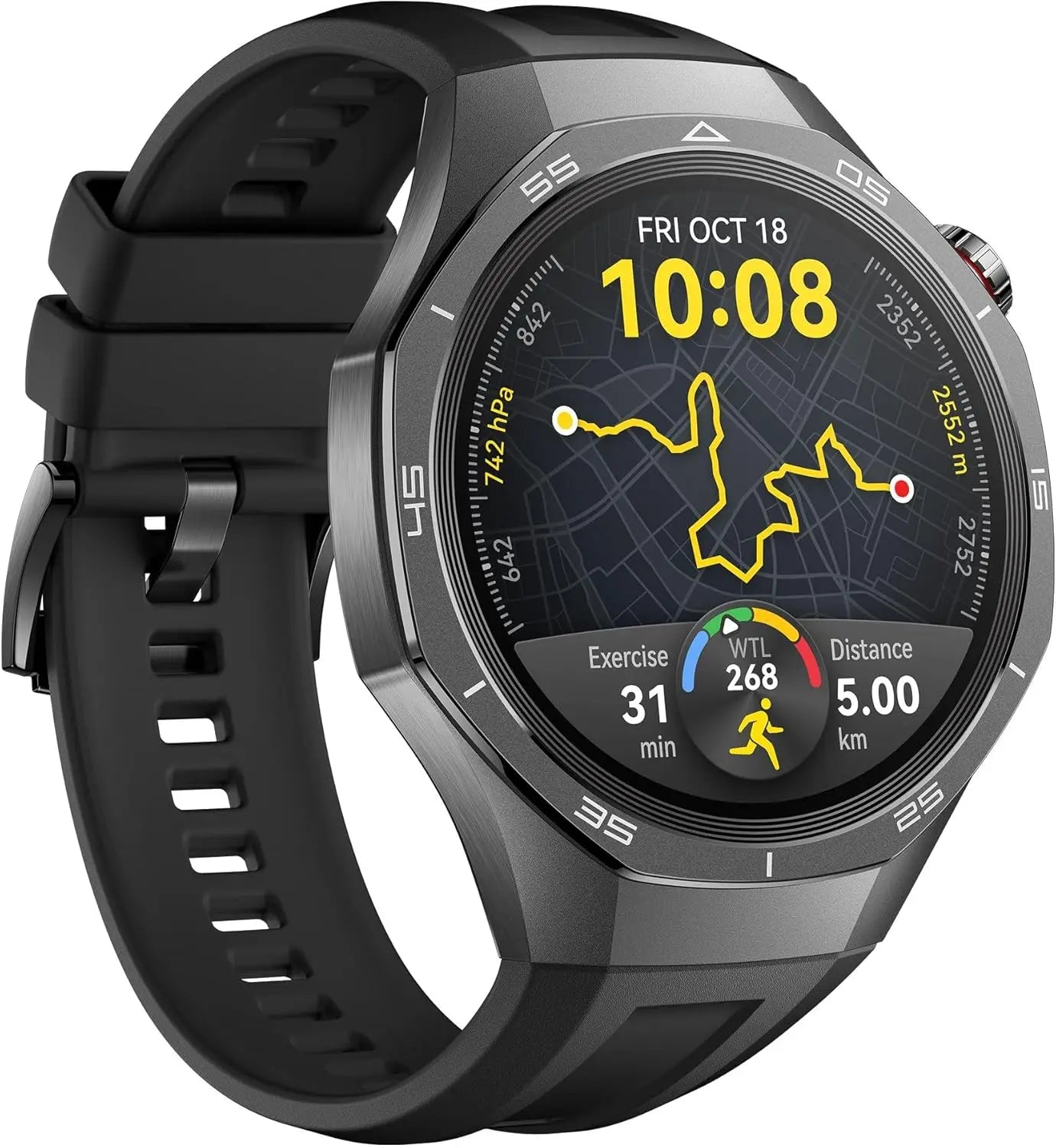 RBB HUAWEI Watch GT 5 Pro – Sharp Design, 14-Day Battery, Health & Fitness Tracking, Pro Sports Smartwatch
