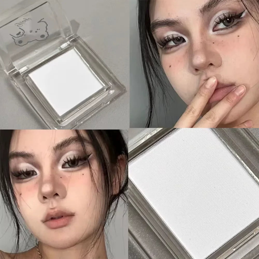 Hisyi Matte Monochrome Eyeshadow – Natural Light Highlighter Powder for Eye Contouring & Brightening
