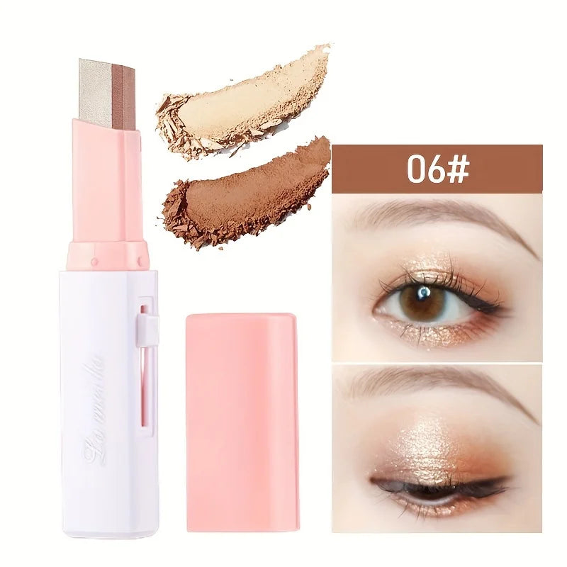 2-in-1 Pearly Highlighter & Eyeshadow Stick – Waterproof, Long-Lasting Glitter Eyeliner