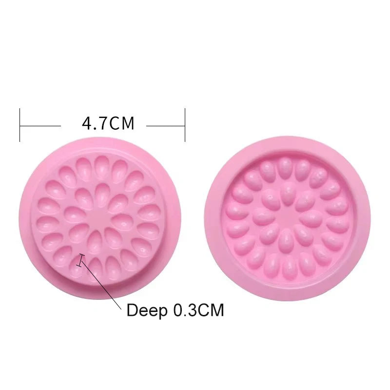 Eyelash Glue Holder Pads – 20/100pcs Adhesive Pallets for Extension Supplies