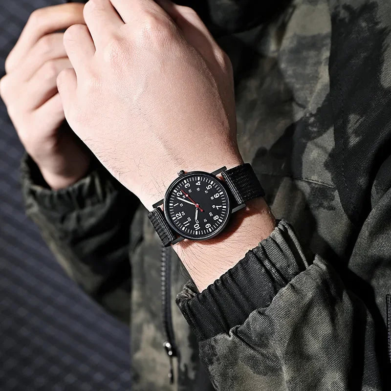 RBB Military Men’s Watch – Outdoor Sports Quartz Wristwatch with Nylon Band & Luminous Display