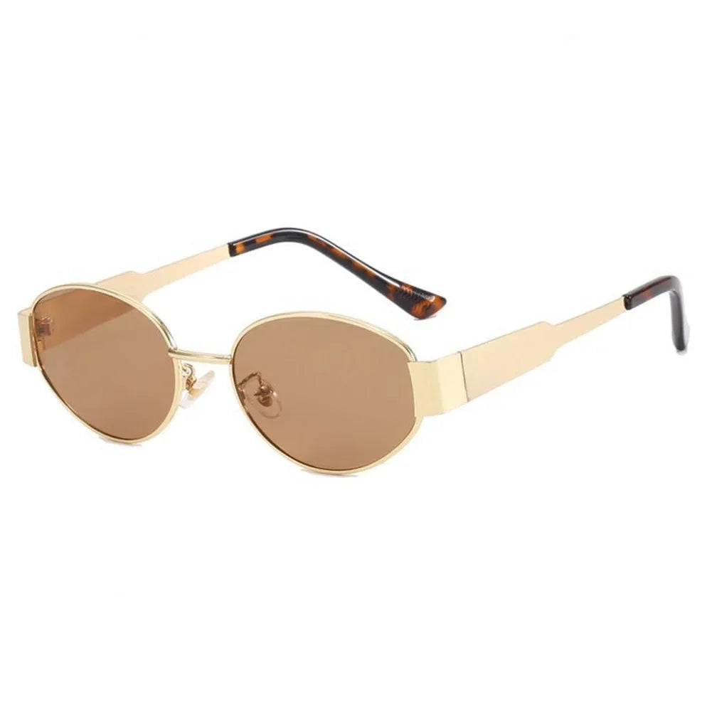 RBB Fashion Sunglasses – Unisex Retro Oval Metal Frame UV400 Eyewear for Driving & Casual Use