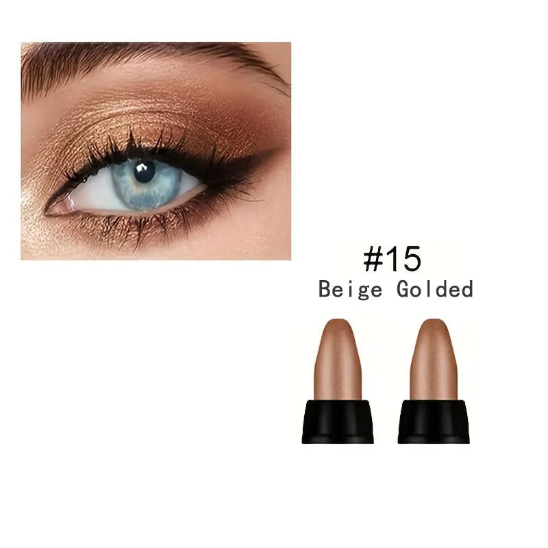 16-Color Pearlescent Glitter Eyeliner – Waterproof, Long-Lasting & Smudge-Proof