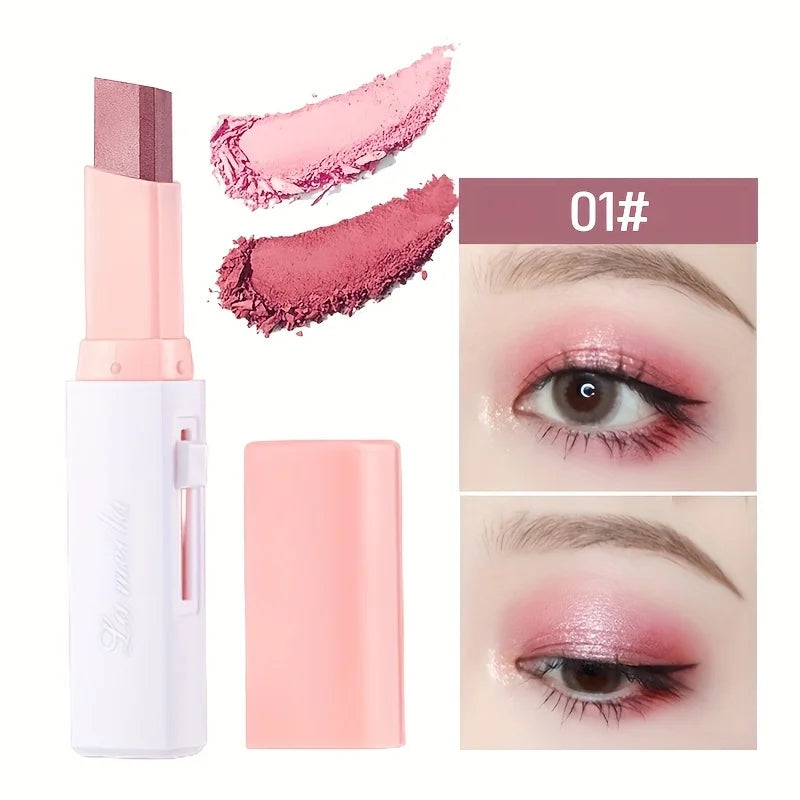 2-in-1 Pearly Highlighter & Eyeshadow Stick – Waterproof, Long-Lasting Glitter Eyeliner