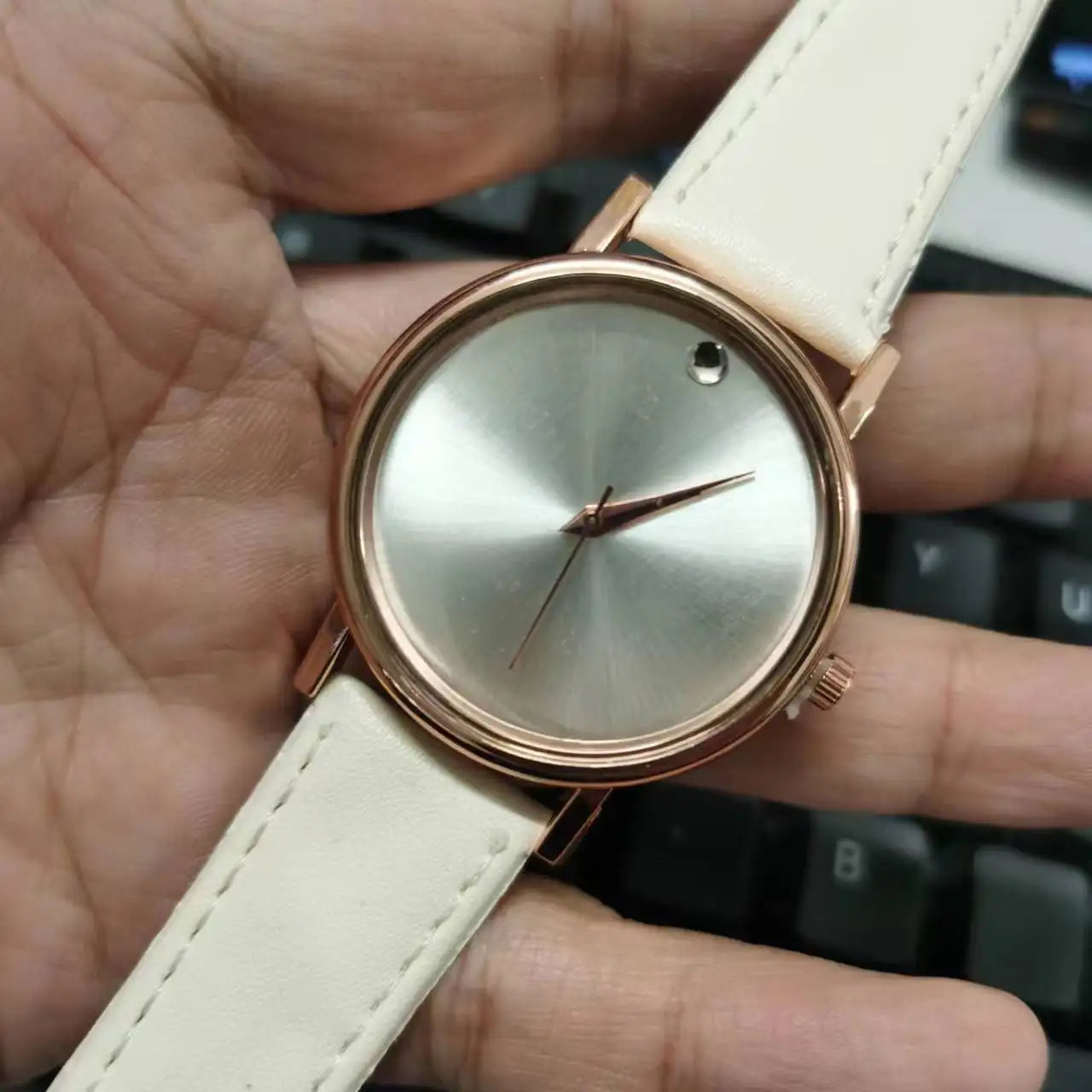 RBB Men's Three-Eye Quartz Watch – Casual Fashion with Multi-Function Dial