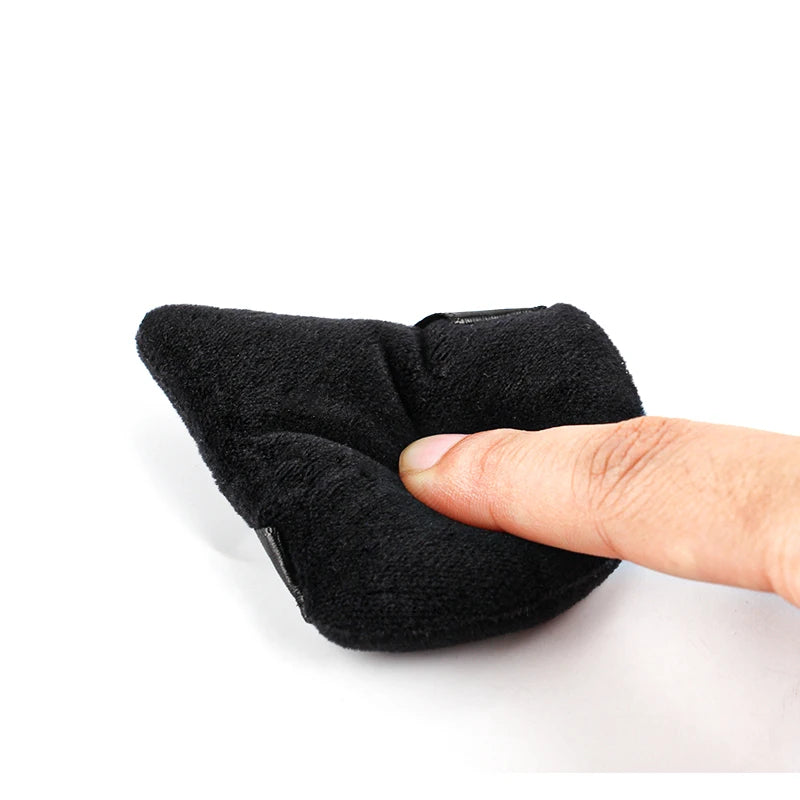 1/2/3/6Pcs Triangle Velvet Powder Puff – Reusable & Washable Makeup Sponges for Face & Eye