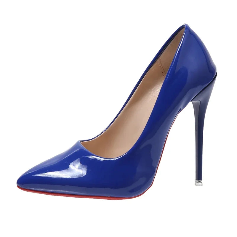 RBB Ethnic Elegance Stilettos – Sexy Pointed Toe Super High Heels with Red Bottom (Plus Sizes 44–45)