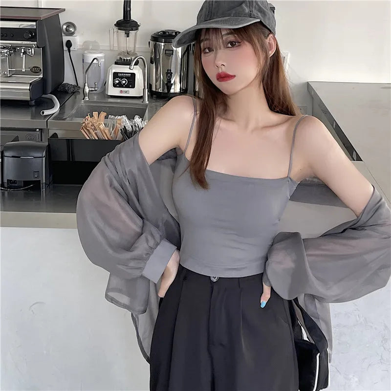 RBB Women’s Semi-Sheer Shimmer Long Sleeve Shirt – Lightweight Button-Down Collared Top for Spring/Summer