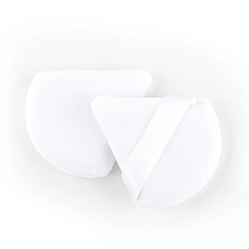 1/2/3/6Pcs Triangle Velvet Powder Puff – Reusable & Washable Makeup Sponges for Face & Eye
