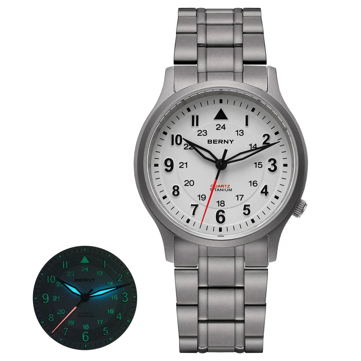 RBB Titanium Field Watch – Quartz, Sapphire, BGW9 Lume, 5ATM