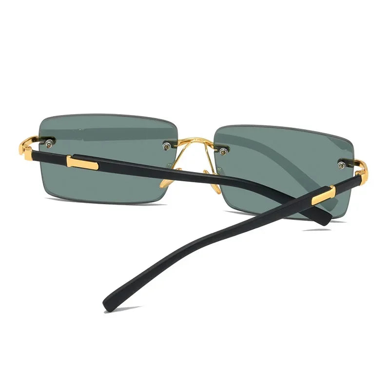 RBB Rimless Square Sunglasses – Unisex HD Blue Light Blocking Eyewear