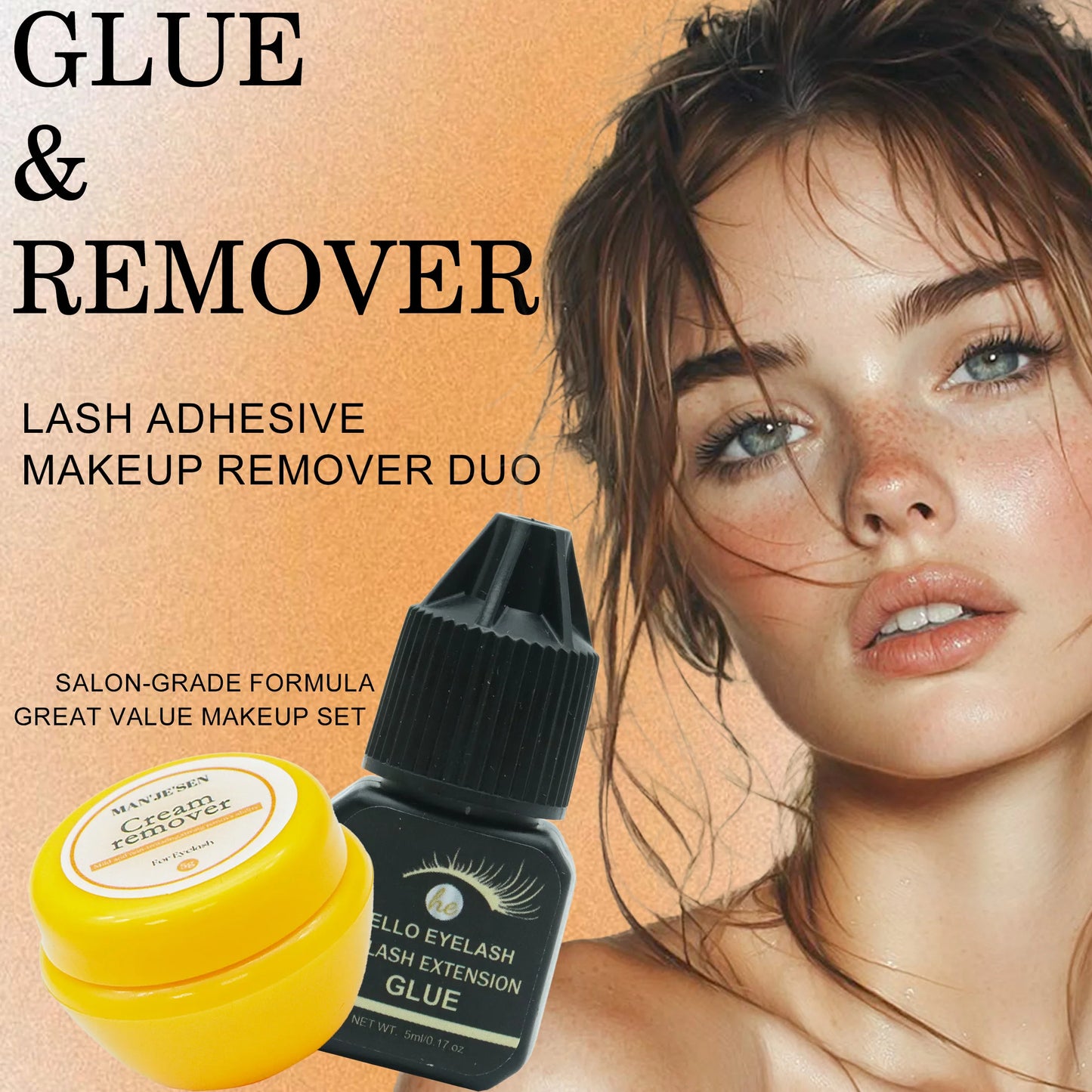 5ml DIY Eyelash Extension Glue – Fast-Drying, Strong Hold, Low Odor (7–14 Days Retention)