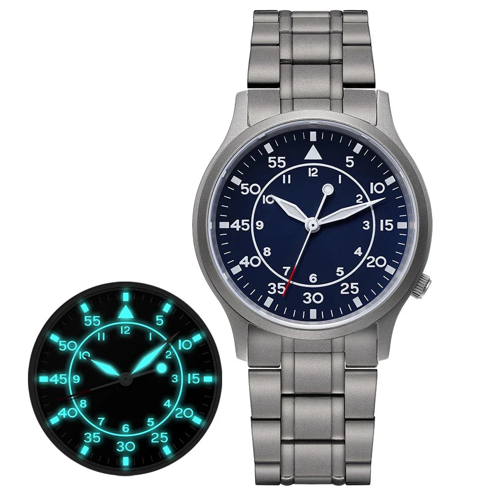 RBB Titanium Ultra-Thin Quartz Watch – VH31, Sapphire, 5ATM, Luminous