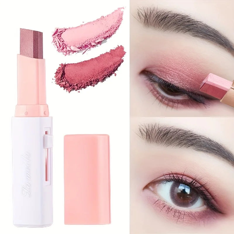 2-in-1 Pearly Highlighter & Eyeshadow Stick – Waterproof, Long-Lasting Glitter Eyeliner