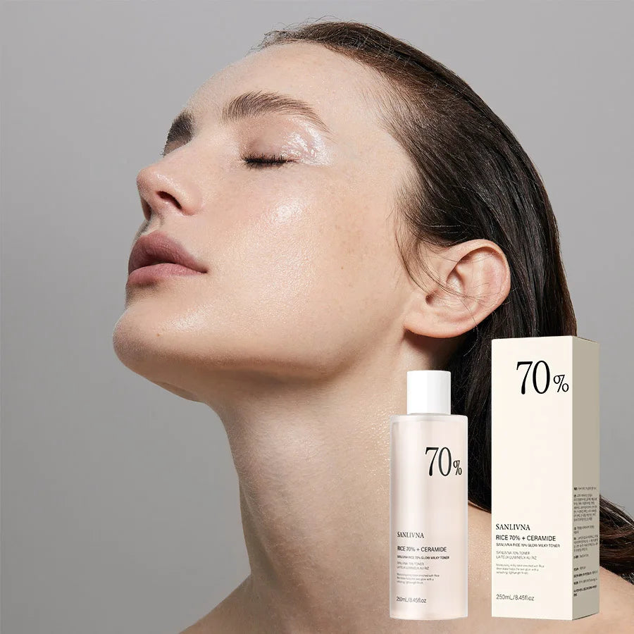 Rice Extract Skincare Set – Toner, Niacinamide Serum & Cleansing Foam