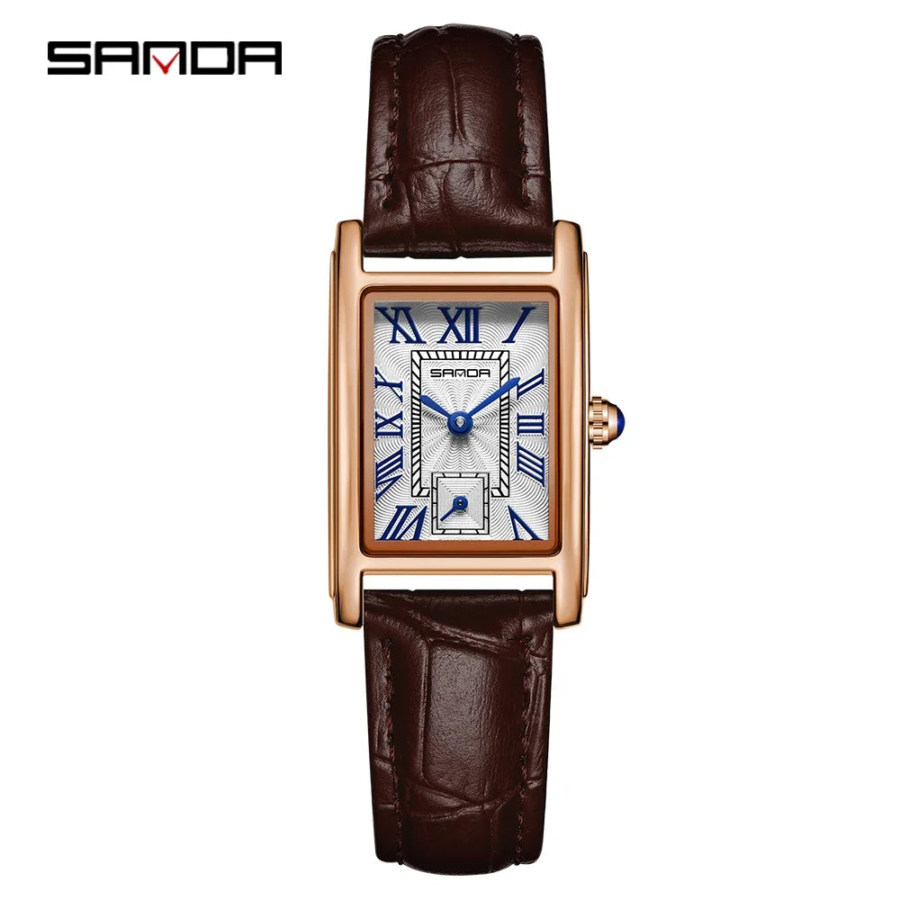 RBB 1116 Women's Fashion Quartz Watch – Luxury Leather or Steel Strap Dress Wristwatch