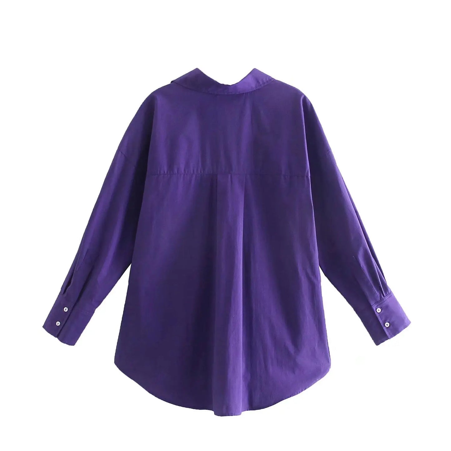 RBB Women's Multicolor Oversized Shirt – Long Sleeve Button-Up Streetwear Blouse (Summer Collection)