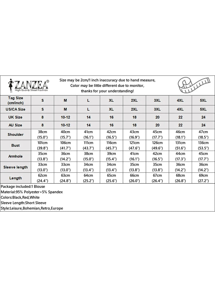 ZANZEA Elegant Striped Patchwork Blouse Women Half Sleeve Office Wear 2024 Summer T-shirt Fashion Loose Casual O-neck Tunic Tops
