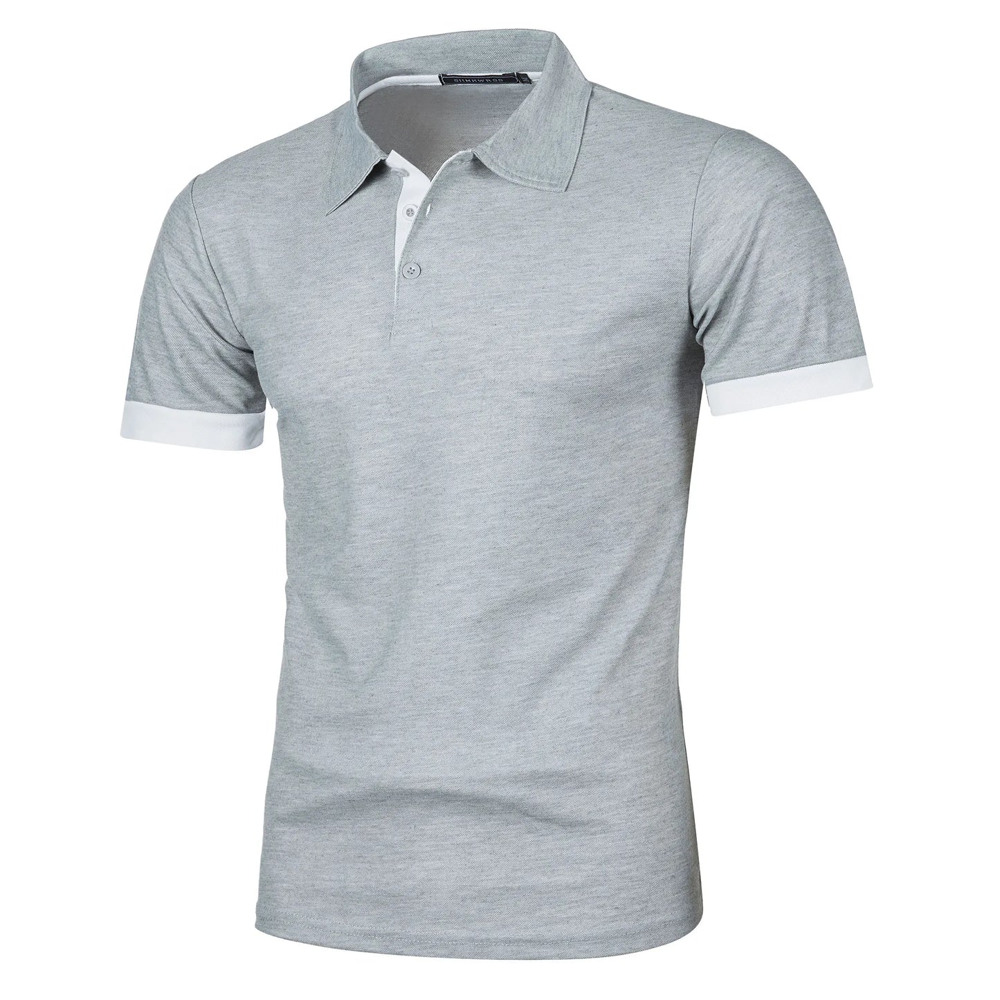 RBB Men’s Short Sleeve Color Matching Fashion Lapel Shirt – Stylish Casual Summer Top