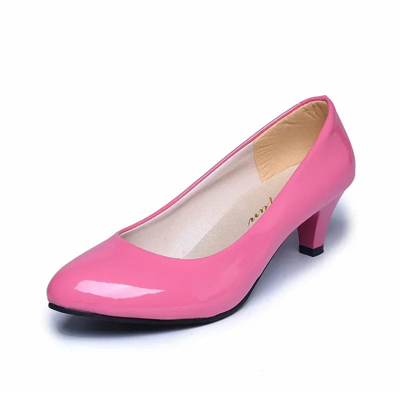 RBB Women’s Nude Pumps – Shallow Toe Low Heels for Office, Wedding & Party