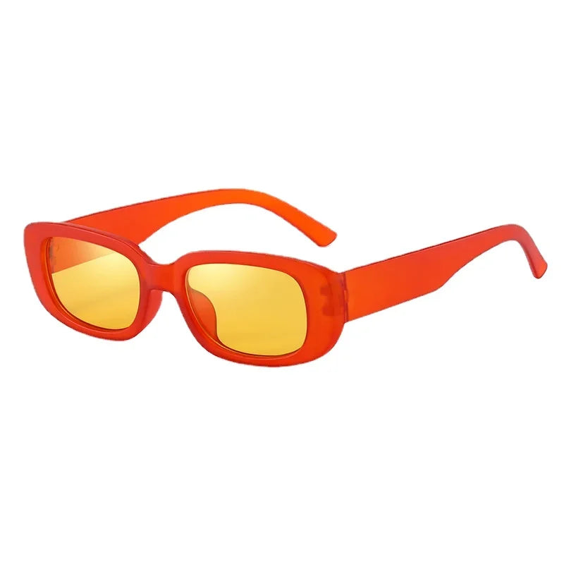 RBB Vintage Oval Sunglasses – UV400 Small Rectangle Ellipse Eyewear for Women