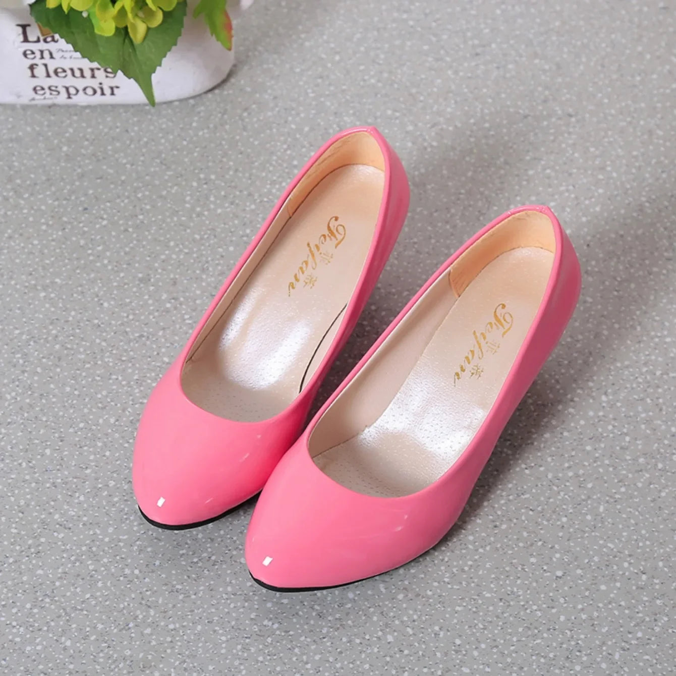 RBB Women’s Nude Pumps – Shallow Toe Low Heels for Office, Wedding & Party