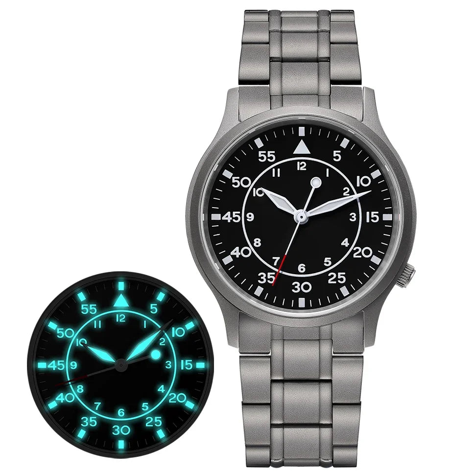 RBB Titanium Ultra-Thin Quartz Watch – VH31, Sapphire, 5ATM, Luminous