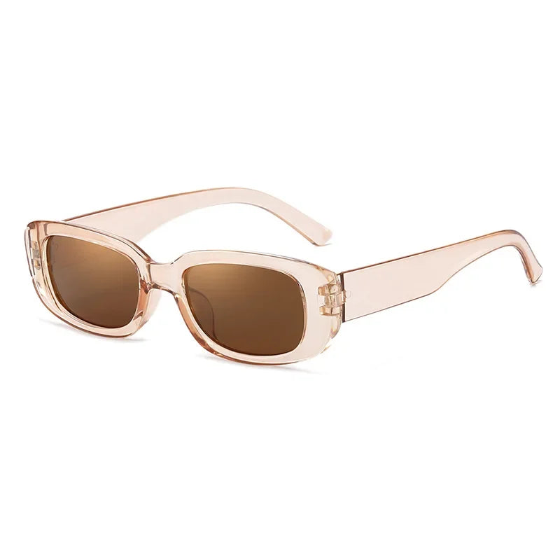 RBB Vintage Oval Sunglasses – UV400 Small Rectangle Ellipse Eyewear for Women