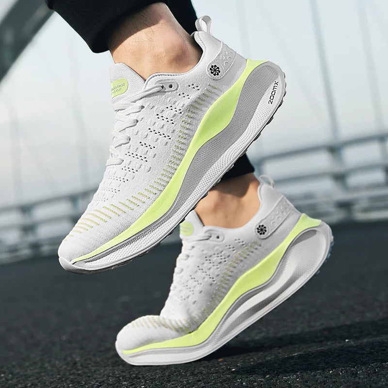 RBB Men’s Cushioning Running Shoes – Lightweight EVA Midsole, Breathable Mesh Sneakers for Gym & Walking