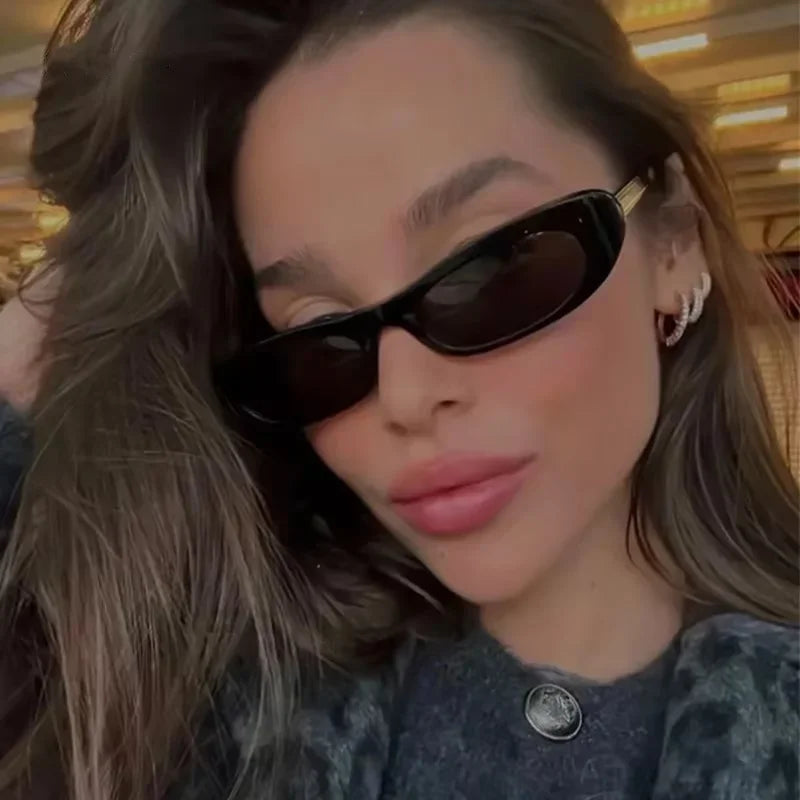 RBB Retro Oval Sunglasses for Women – 2024 Small Frame Street Style Fashion