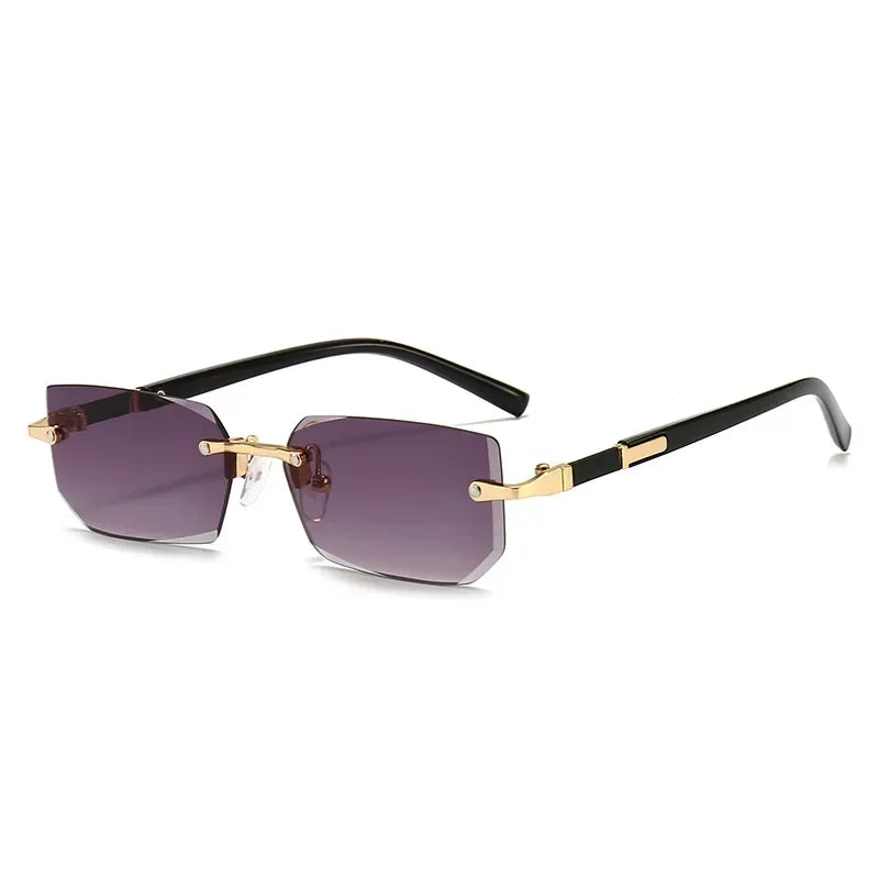 RBB Rimless Square Sunglasses – Unisex HD Blue Light Blocking Eyewear
