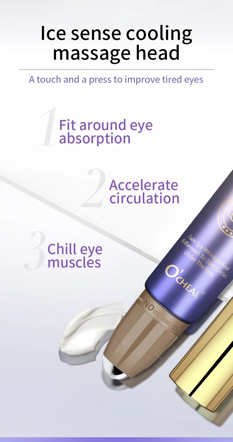 Anti-Wrinkle Eye Cream with Roller Ball – Hydrating Hyaluronic Acid Serum for Fine Lines & Puffiness