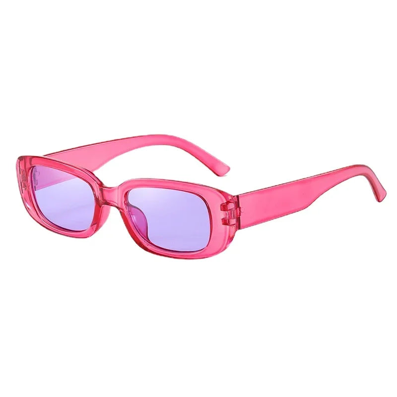 RBB Vintage Oval Sunglasses – UV400 Small Rectangle Ellipse Eyewear for Women