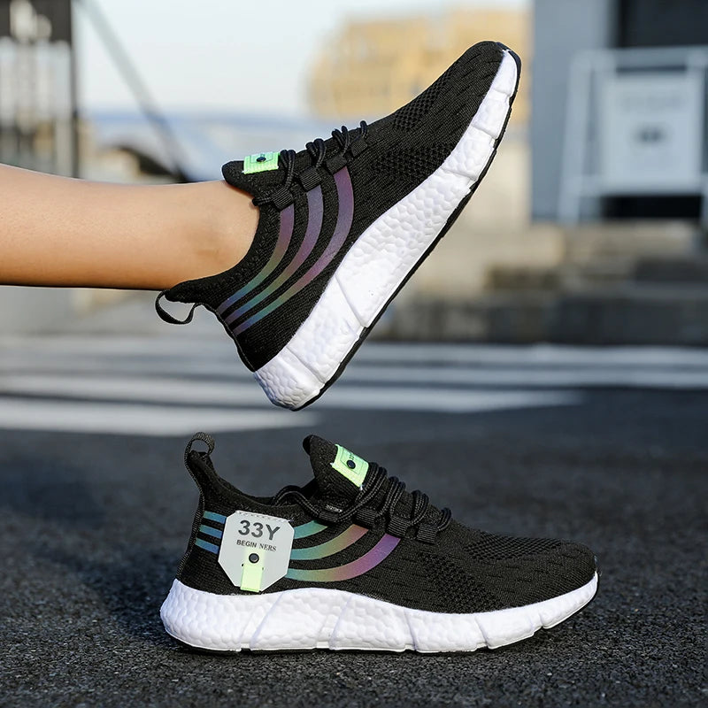 Men’s Summer Mesh Running Sneakers | Breathable, Lightweight, Casual Sport Shoes