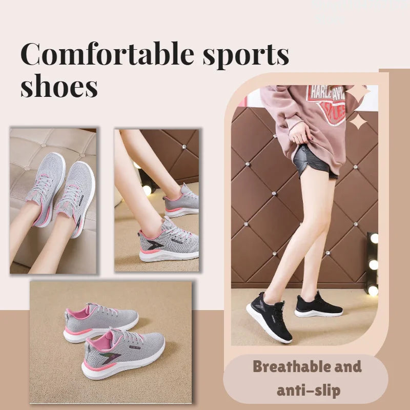 Women’s Spring & Autumn Sneakers – Breathable, Soft Sole, Comfortable & Anti-Slip