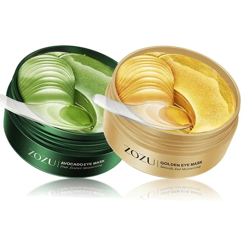 60/120PCS Avocado Gold Eye Masks – Anti-Wrinkle, Moisturizing & Dark Circle Treatment