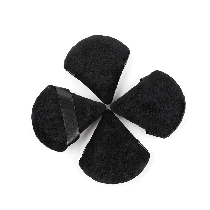 1/2/3/6Pcs Triangle Velvet Powder Puff – Reusable & Washable Makeup Sponges for Face & Eye