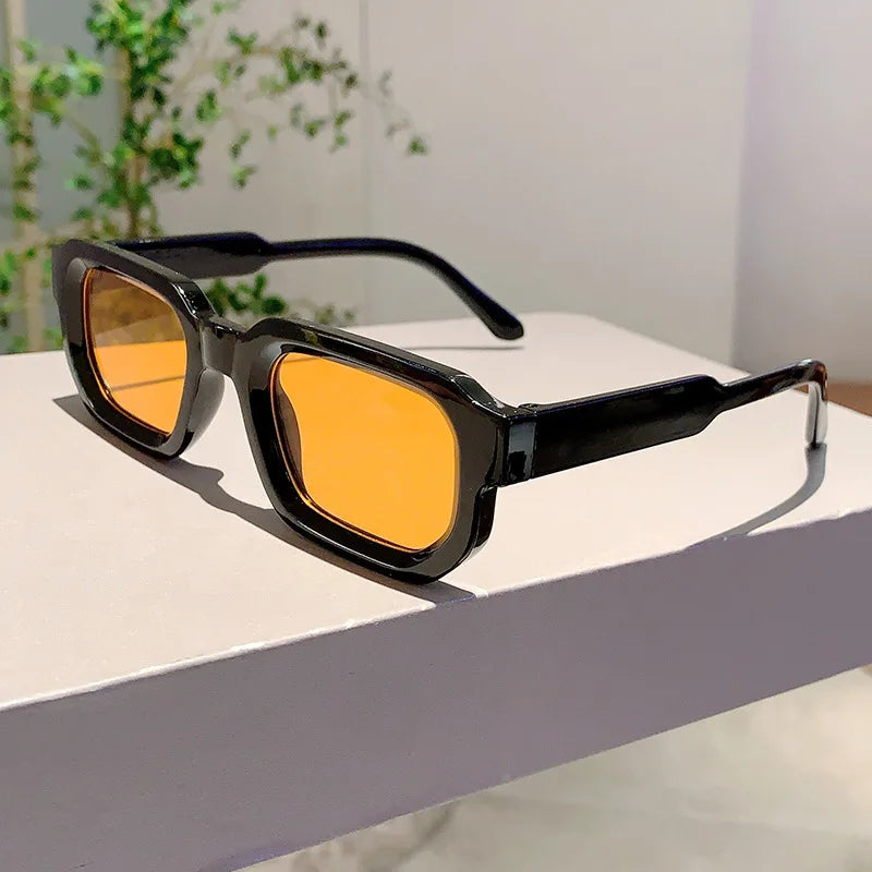 RBB Vintage Rectangle Sunglasses – Unisex Retro Luxury UV400 Fashion Eyewear