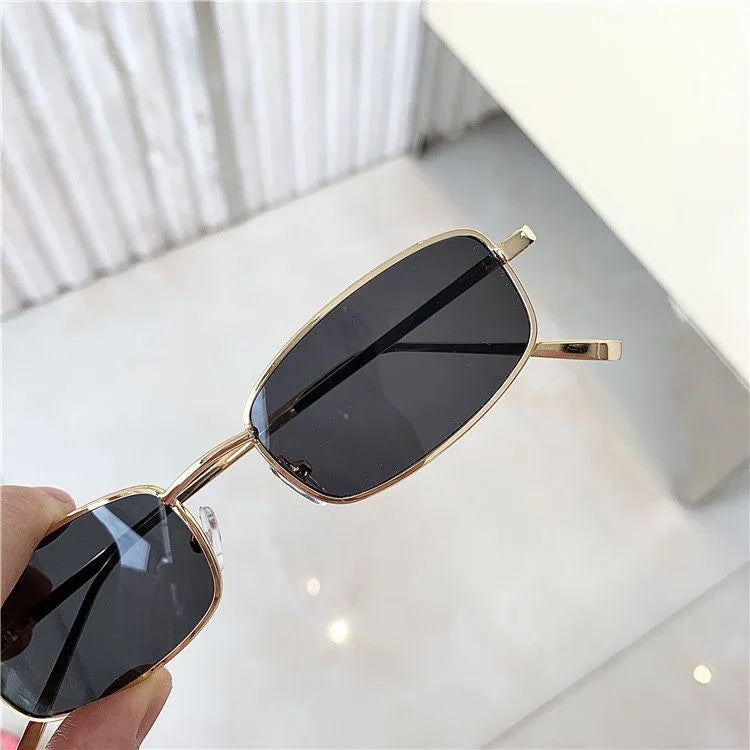 RBB Small Frame Rectangle Sunglasses – Classic Vintage UV400 for Women & Men