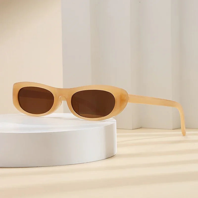 RBB Retro Oval Sunglasses for Women – 2024 Small Frame Street Style Fashion