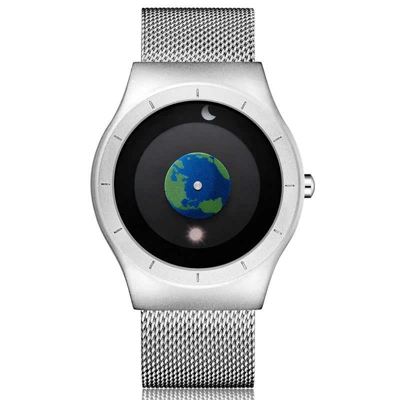 RBB Minimalist Unisex Quartz Watch – Simple Style Unique Dial for Men & Women Couples