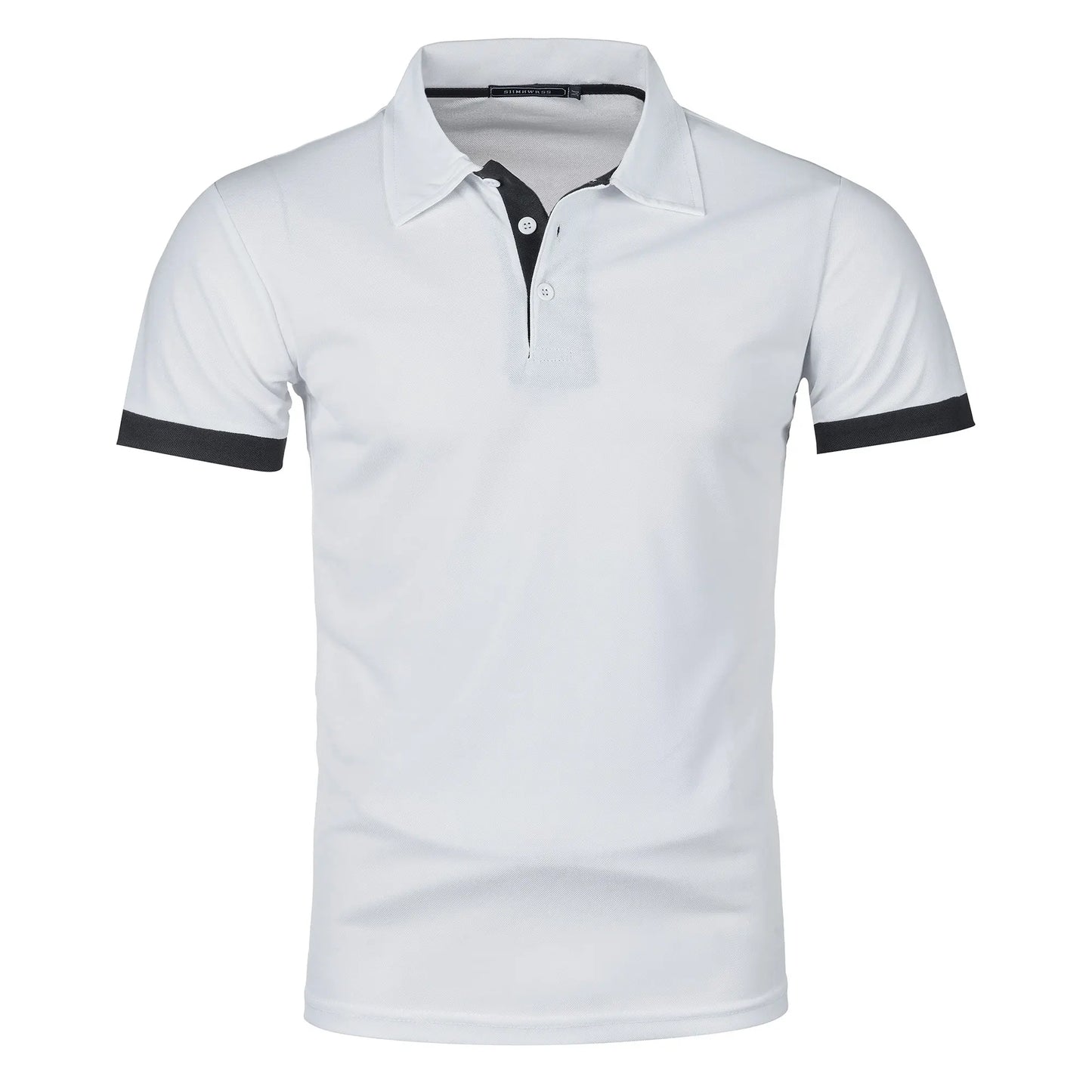 RBB Men’s Short Sleeve Color Matching Fashion Lapel Shirt – Stylish Casual Summer Top