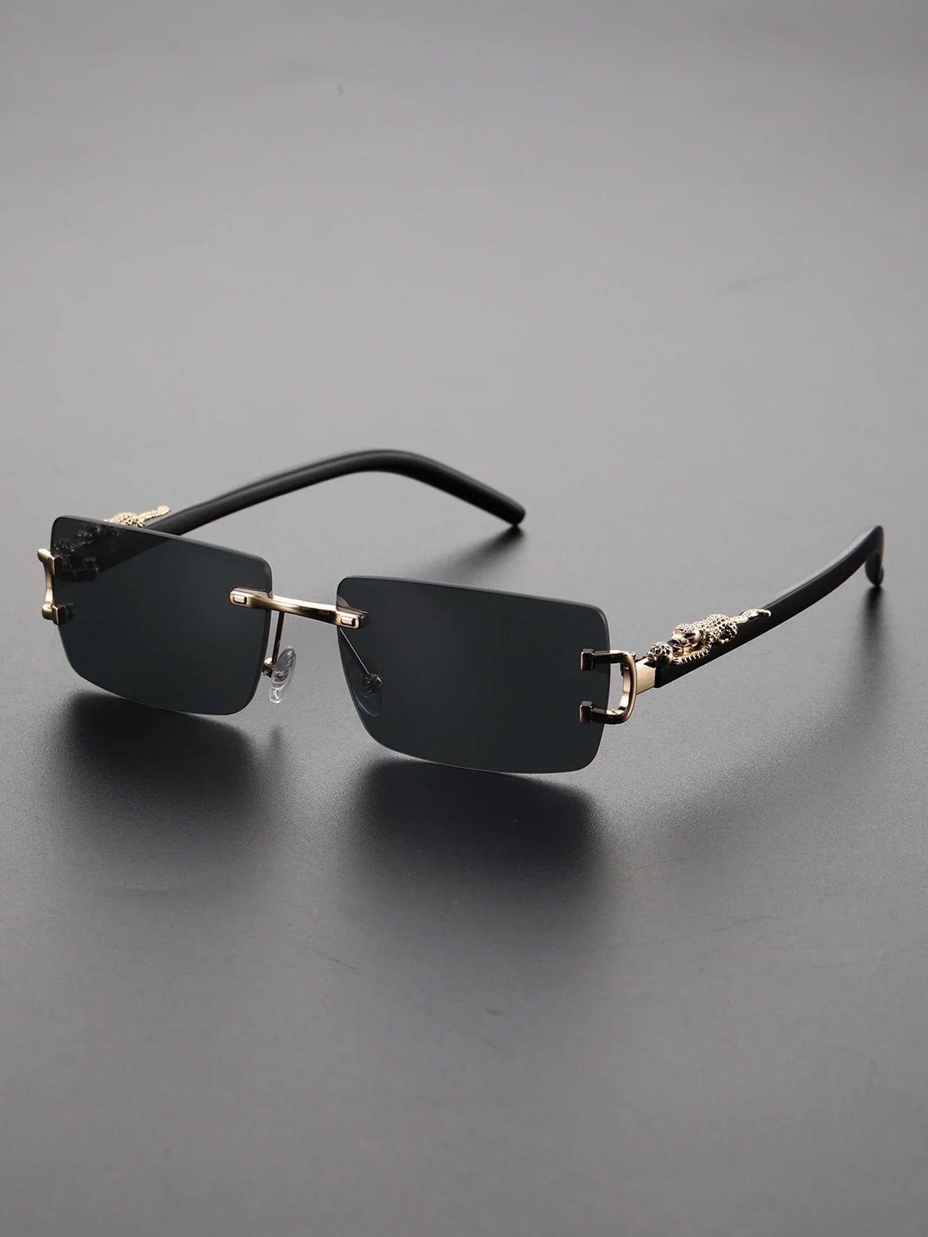 RBB Frameless Rectangular Fashion Sunglasses – Unisex Trendy Personalized Eyewear for Daily Wear